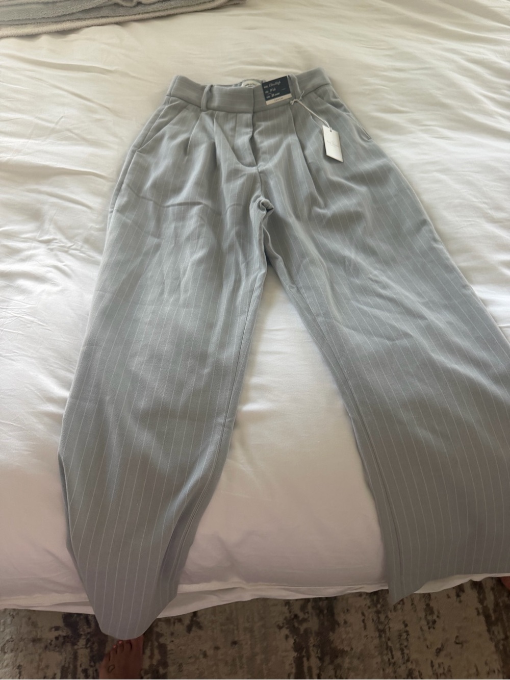 Light Gray Pinstripe womans Trousers